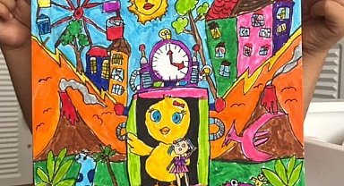 GKV'li Beren Kayıran, resim yarışmasında Türkiye ikincisi