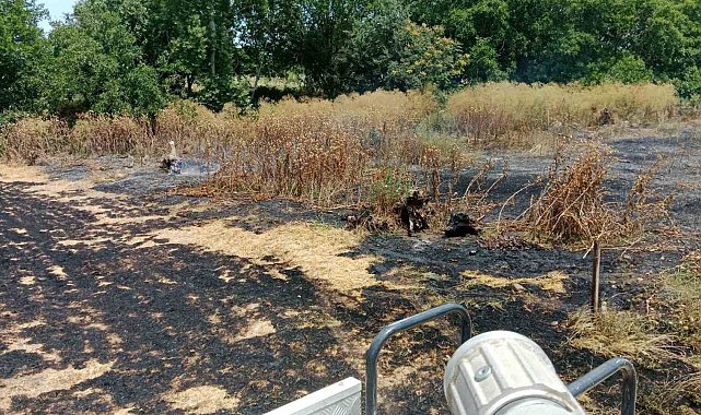 Gönen'de aynı gün iki ayrı yangın: İtfaiye ekipleri alevleri kontrol altına aldı
