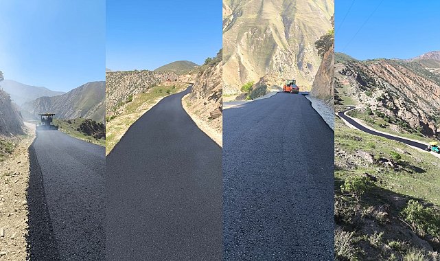 Hakkari'de tozlu yollar asfalta dönüşüyor