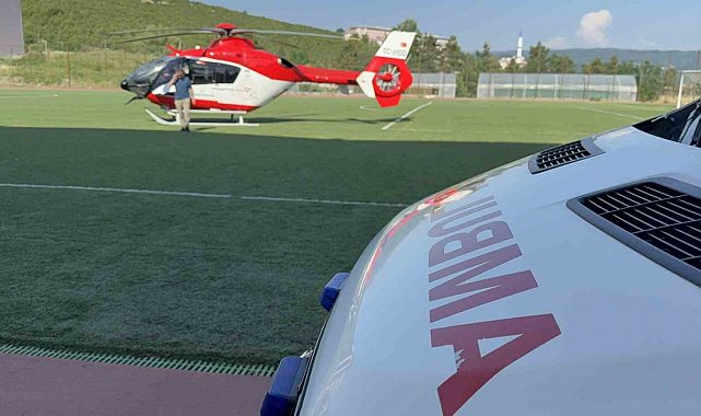 Hava ambulansı 24 yaşındaki genç kız için havalandı
