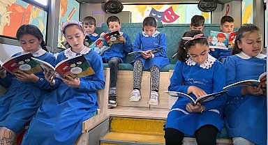 Hayalleri taşıyan kütüphane, kırsalda 5 bin çocukla buluştu