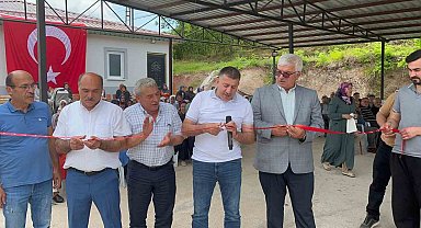 Hayırseverlerin desteği ile yapılan mescit ibadete açıldı