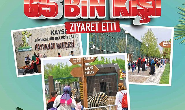 Hayvanat bahçesini bayramda 65 bin kişi ziyaret etti