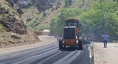 Her yıl on binlerce aracın kullandığı yolda çalışma