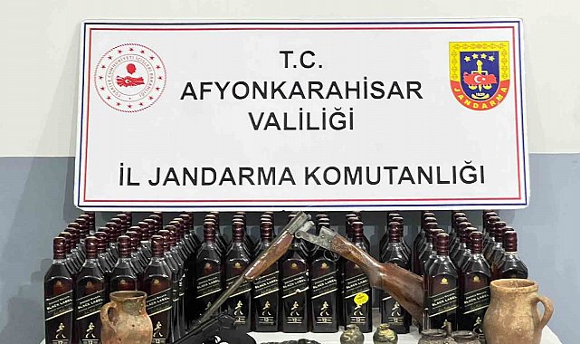 Hırsızlık zanlısı altın objelerinde olduğu tarihi eserlerle yakalandı