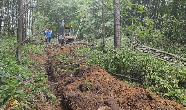 İçme suyu hattında çalışma