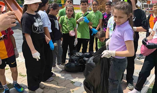 İlkokuldan çevre bilinci etkinliği