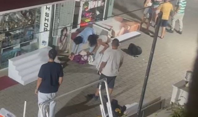 İngiliz turist kadınlar Marmaris'i birbirine kattı