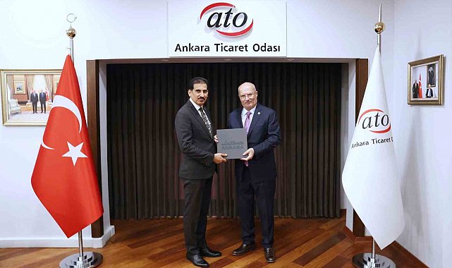 Irak Büyükelçiliği Ticaret Ataşesi Alwan, ATO Başkanı Baran'ı ziyaret etti.