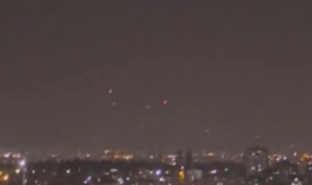 İran'ın İsrail'e attığı füzeler gece boyunca Gaziantep'ten görüldü