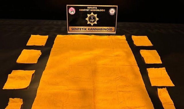 Isparta'da 6 bin 672 kullanımlık sentetik madde ele geçirildi