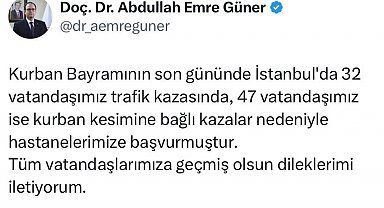 İstanbul'da bayramın son gününde 79 kişi hastaneye başvurdu