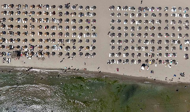 İstanbul'da plajları doldu taştı