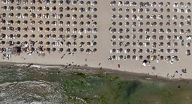 İstanbul'da plajları doldu taştı