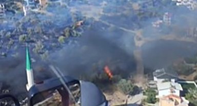 İzmir'de bir yangın da Dikili'de