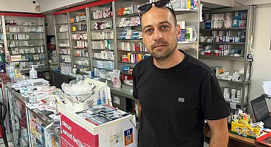 İzmir'de eczaneye yumurtalı saldırı