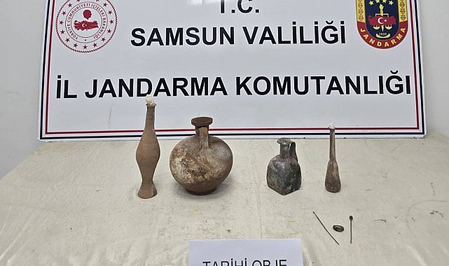 Jandarma tarihi eser ele geçirdi: 2 gözaltı