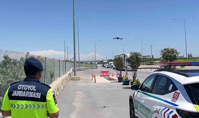 Jandarmadan bayram öncesi dronlu denetim
