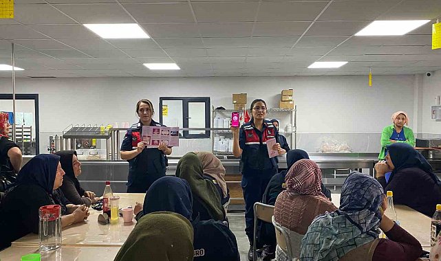 Jandarmadan kadınlara KADES eğitimi