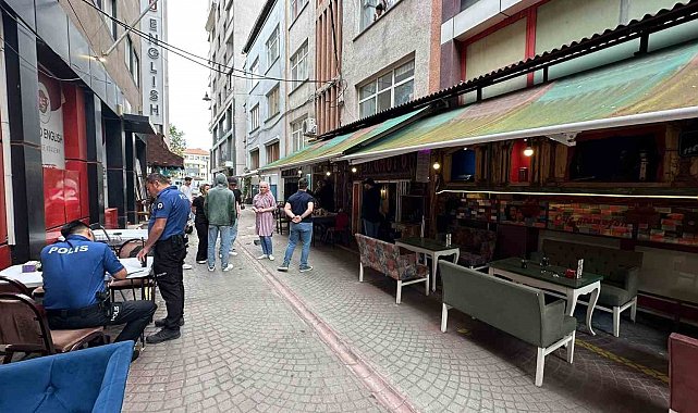 Kafede yangın paniği