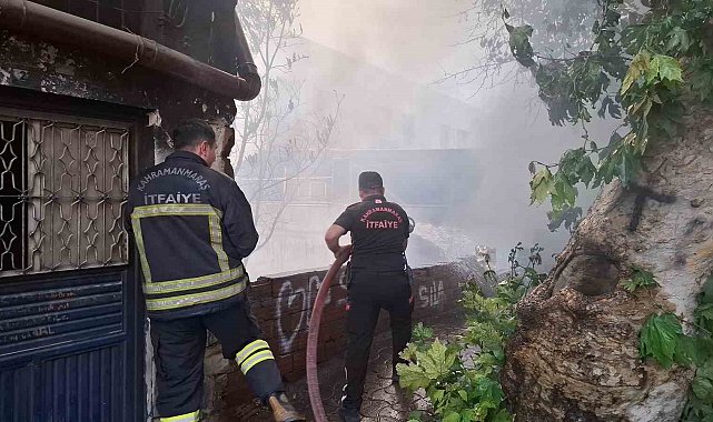 Kahramanmaraş'ta atık yangını