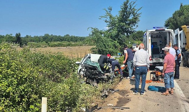 Karacabey'de trafik kazası: 1 ağır yaralı