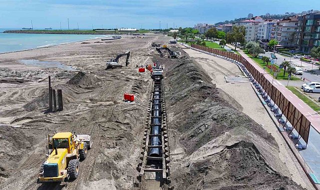 Karadeniz'in en büyük kolektör hattı ile Samsun sahilleri korunacak