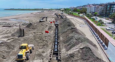 Karadeniz'in en büyük kolektör hattı ile Samsun sahilleri korunacak