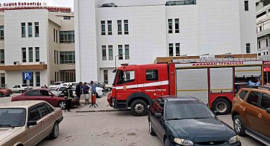 Karaman'da araç yanıyor ihbarı ekipleri harekete geçirdi