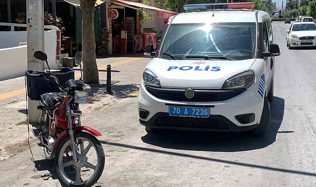 Karaman'da çaldığı motosikletle kaza yapan şahıs yaralandı