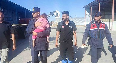 Karaman'da kaybolan 2.5 yaşındaki kız çocuğunu jandarma buldu