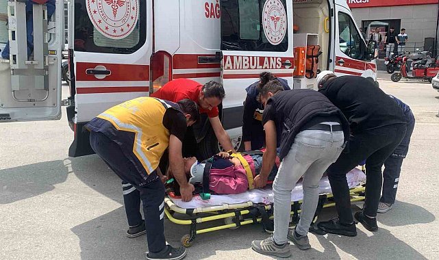 Karaman'da kepçe ile çarpışan elektrikli bisikletli çocuk yaralandı