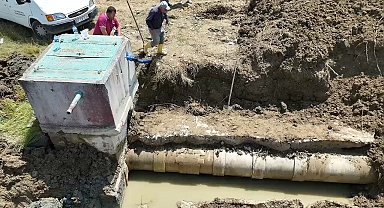 Karasu Ovası'nda sulama hattı arızası onarıldı