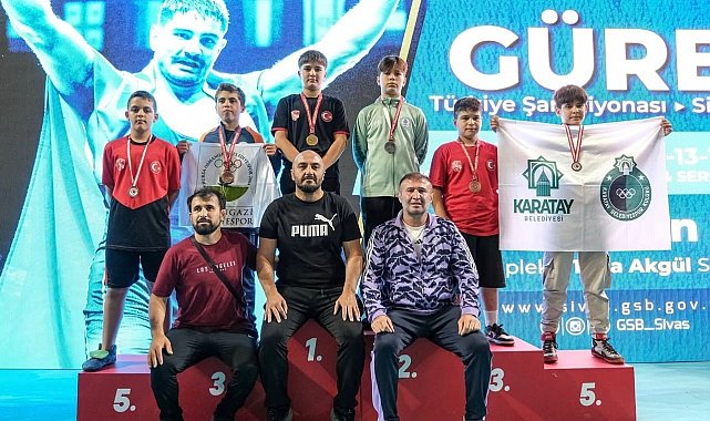 Karatay'ın güreşçilerinden Türkiye Şampiyonası'nda büyük başarı