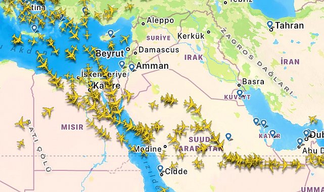Katar hava sahasının kapanmasıyla uçaklar Türkiye'ye yönlendirildi