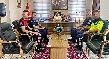 Kaymakam Doğru Germencik jandarmasını ağırladı