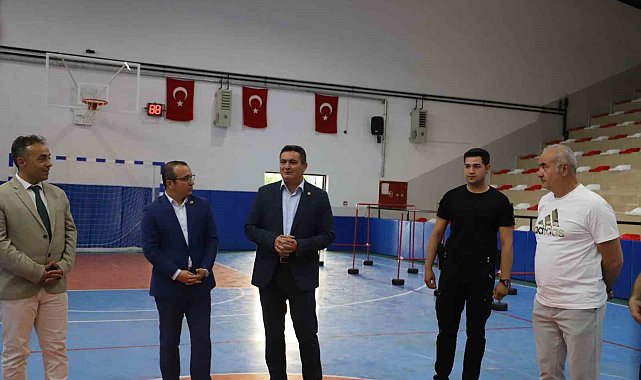 Kaymakam Yücel'den spor kursuna ziyaret