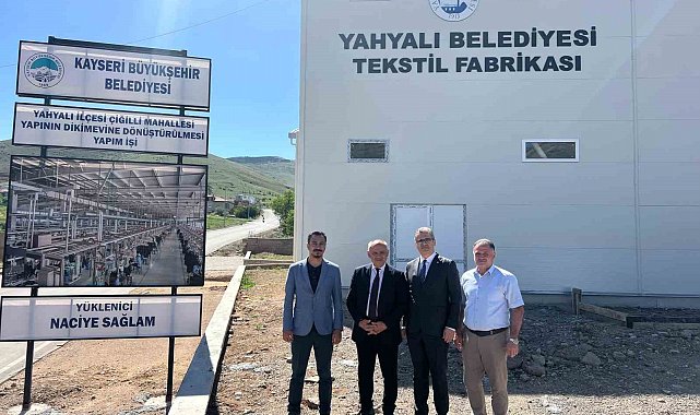 Kayseri Büyükşehir; Yahyalı'da 6 milyon TL'lik tekstil atölyesi yatırımına başladı