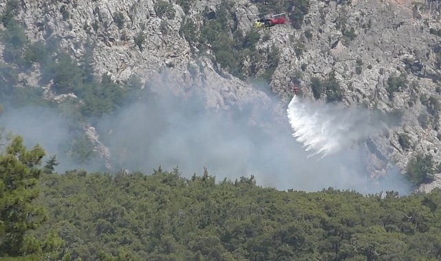 Kemer'deki orman yangını kontrol altına alındı