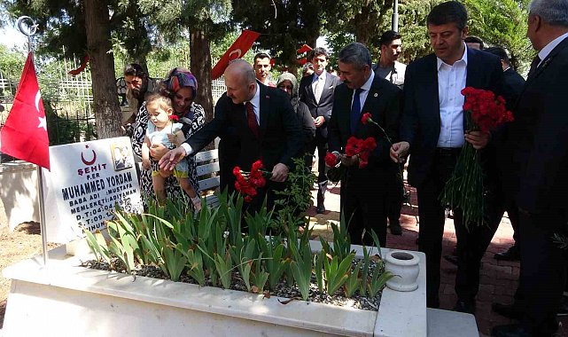 Kent protokolü şehitlik ziyaretinde bulundu