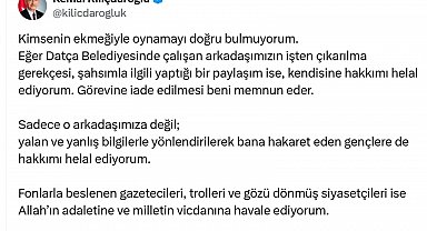 Kılıçdaroğlu'ndan Datça Belediyesine çağrı