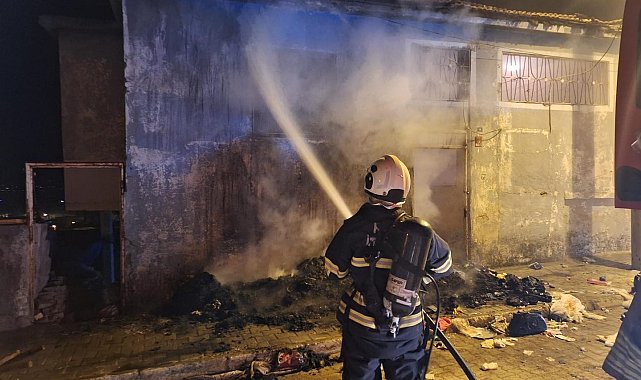 Kırıkhan'da müstakil evde yangın