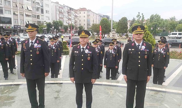 Kırklareli'nde Jandarma Teşkilat'nın 186. kuruluş yıl dönümü törenlerle kutlanıyor
