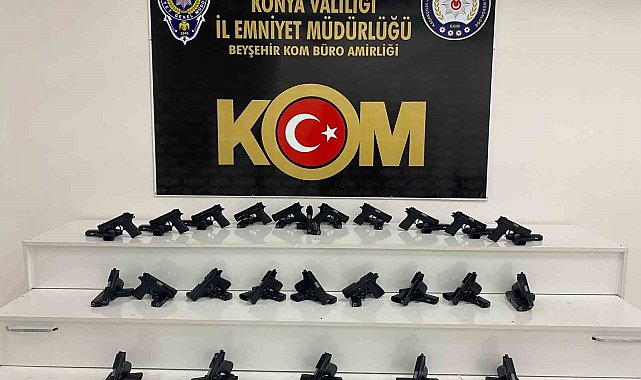Konya'da 50 adet ruhsatsız tabanca ele geçirildi
