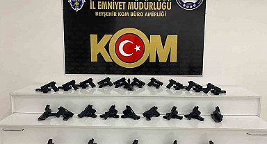 Konya'da 50 adet ruhsatsız tabanca ele geçirildi