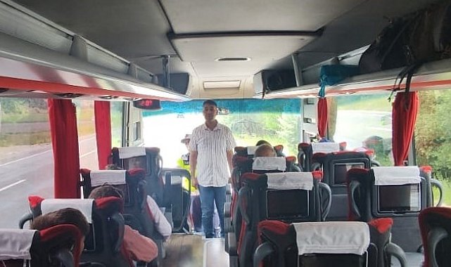 Konya'da jandarma yolcu gibi bindiği otobüsü denetledi, sürücü cezadan kurtulamadı