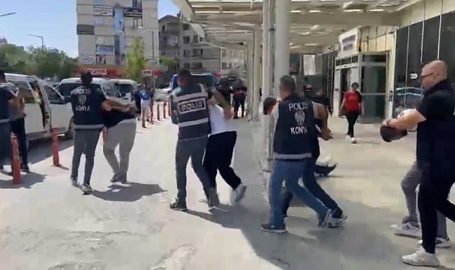 Konya'da masaj salonu kılıfıyla faaliyet gösteren suç çetesi çökertildi