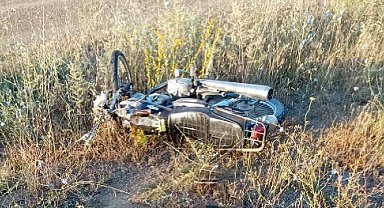 Konya'da motosiklet kazası, sürücüsü ağır yaralandı