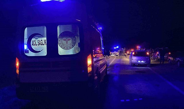 Konya'da motosiklet şarampole devrildi: 1 ölü, 1 yaralı