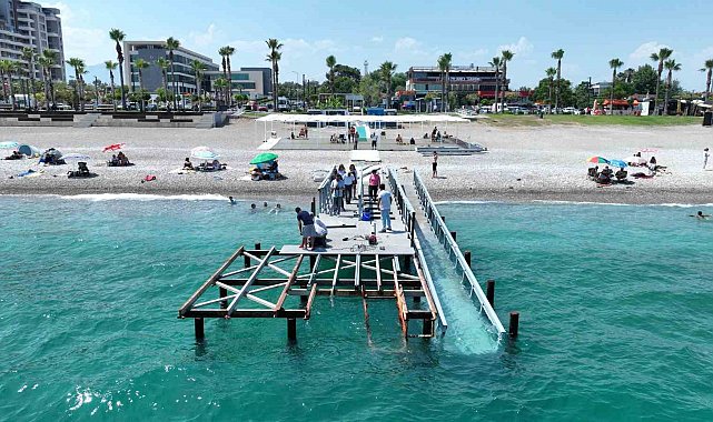 Konyaaltı Engelsiz Plaj yaza hazırlanıyor